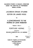 A Concordance to the Works of John Webster