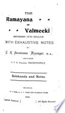 The Ramayana of Valmeeki Book