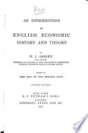 An Introduction to English Economic History and Theory Book