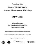 Proceedings of the First ACM SIGCOMM Internet Measurement Workshop