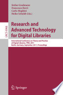 Research and Advanced Technology for Digital Libraries Book