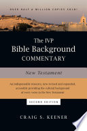The IVP Bible Background Commentary  New Testament Book PDF