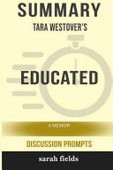 Summary  Tara Westover s Educated  A Memoir  Discussion Prompts 