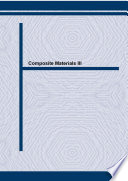 Composite Materials III Book