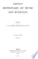 Grove s Dictionary of Music and Musicians