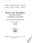 Books and Pamphlets, Including Serials and Contributions to Periodicals