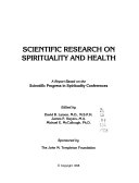 Scientific Research on Spirituality and Health