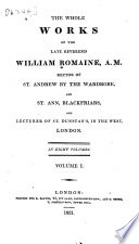 The Whole Works of the Late Reverend William Romaine ...