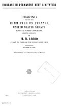 Investigation of the Financial Condition of the United States