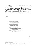 The Quarterly journal of the Library of Congress
