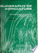 Bibliography of Agriculture Book