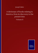 一本有关美国从被发现到现在的书籍的字典