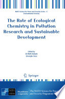 The Role of Ecological Chemistry in Pollution Research and Sustainable Development Book