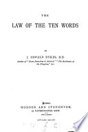 The Law of the Ten Words Book PDF