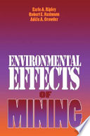 Environmental Effects of Mining Book