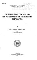 The Fusibility of Coal Ash and the Determination of the Softening Temperature