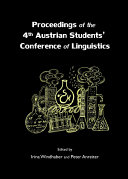 Proceedings of the 4th Austrian Students’ Conference of Linguistics [Pdf/ePub] eBook