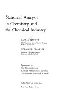 Statistical Analysis in Chemistry and the Chemical Industry