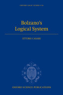 Bolzano's Logical System [Pdf/ePub] eBook