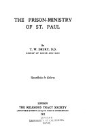 The Prison-ministry of St. Paul