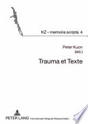 Trauma et texte Book