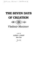 The Seven Days of Creation Book