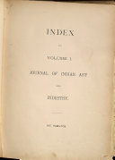 Journal of Indian Art and Industry