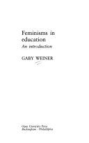 Feminisms in Education