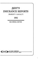 Best s Insurance Reports  Property casualty Book PDF