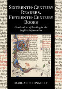 Sixteenth Century Readers  Fifteenth Century Books