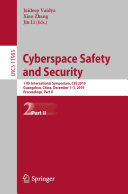 Cyberspace Safety and Security Pdf/ePub eBook