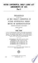 Outer Continental Shelf Lands Act Amendments of 1975
