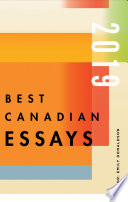 Best Canadian Essays 2019 Book PDF
