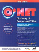 O NET Dictionary of Occupational Titles