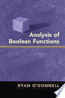 Analysis of Boolean Functions Book PDF