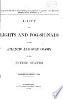 List of lights and fog-signals on the Atlantic and Gulf coasts of the United States