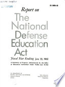 Report on the National Defense Education Act Book