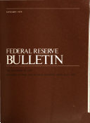 Federal Reserve Bulletin