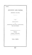 ACCOUNTS AND PAPERS, THIRTEEN VOLUMES