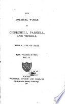 The Poetical Works of  Charles  Churchill   Thomas  Parnell and  Thomas  Tickell