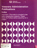 Department of Veterans Affairs Publications Index