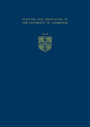 Statutes and Ordinances of the University of Cambridge 2015