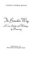 The Brandeis Way Book PDF