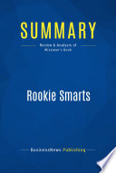 Summary  Rookie Smarts