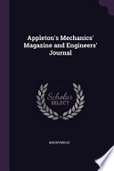 Appleton's Mechanics' Magazine and Engineers' Journal