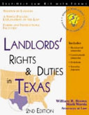 Landlords  Rights and Duties in Texas Book PDF