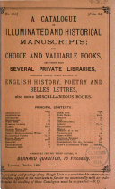 A Catalogue of      books     