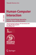 Human-Computer Interaction: Human-Centred Design Approaches, Methods, Tools and Environments