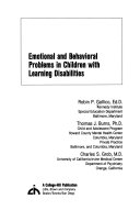 Emotional and Behavioral Problems in Children with Learning Disabilities