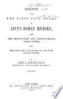 Selections from the First Five Books of Livy's Roman History